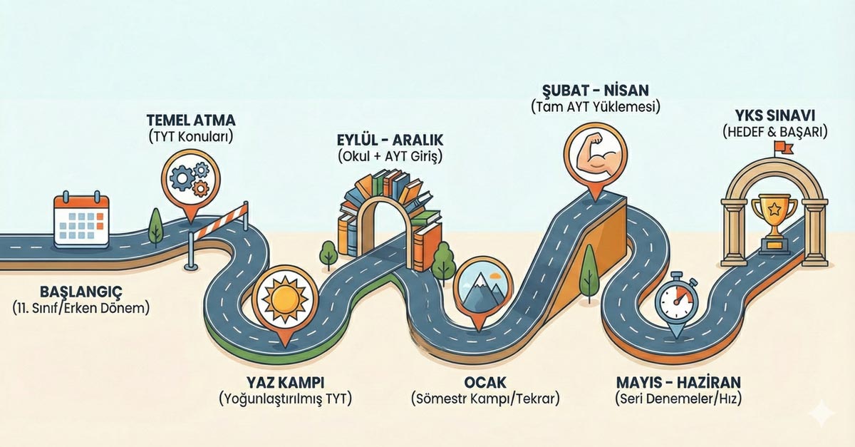 YKS Hazırlık Süreci İçin Aylara Göre Çalışma Yol Haritası ve Zaman Çizelgesi